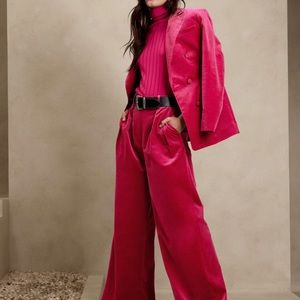 Banana republic veluro relaxed velvet pant